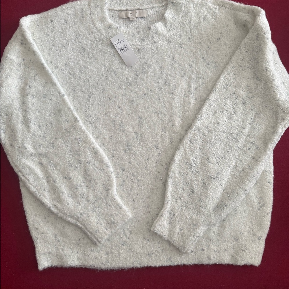 LOFT Soft Speckled Sweater - Cream